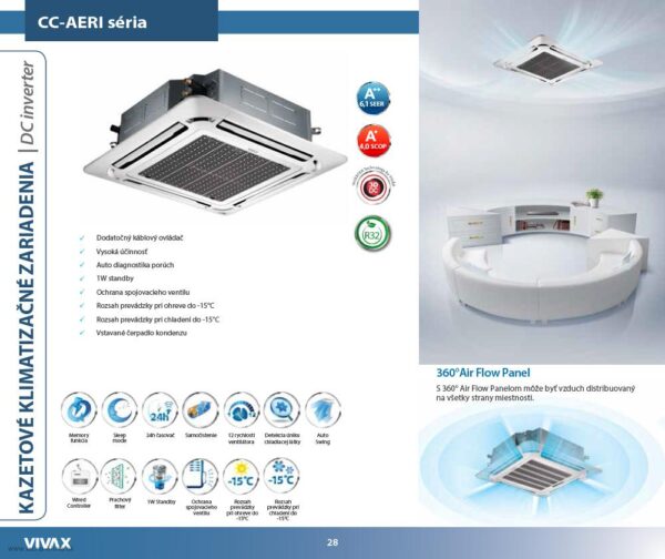 KAZETOVÁ KLIMATIZÁCIA VIVAX CC-AERI SÉRIA - Image 2